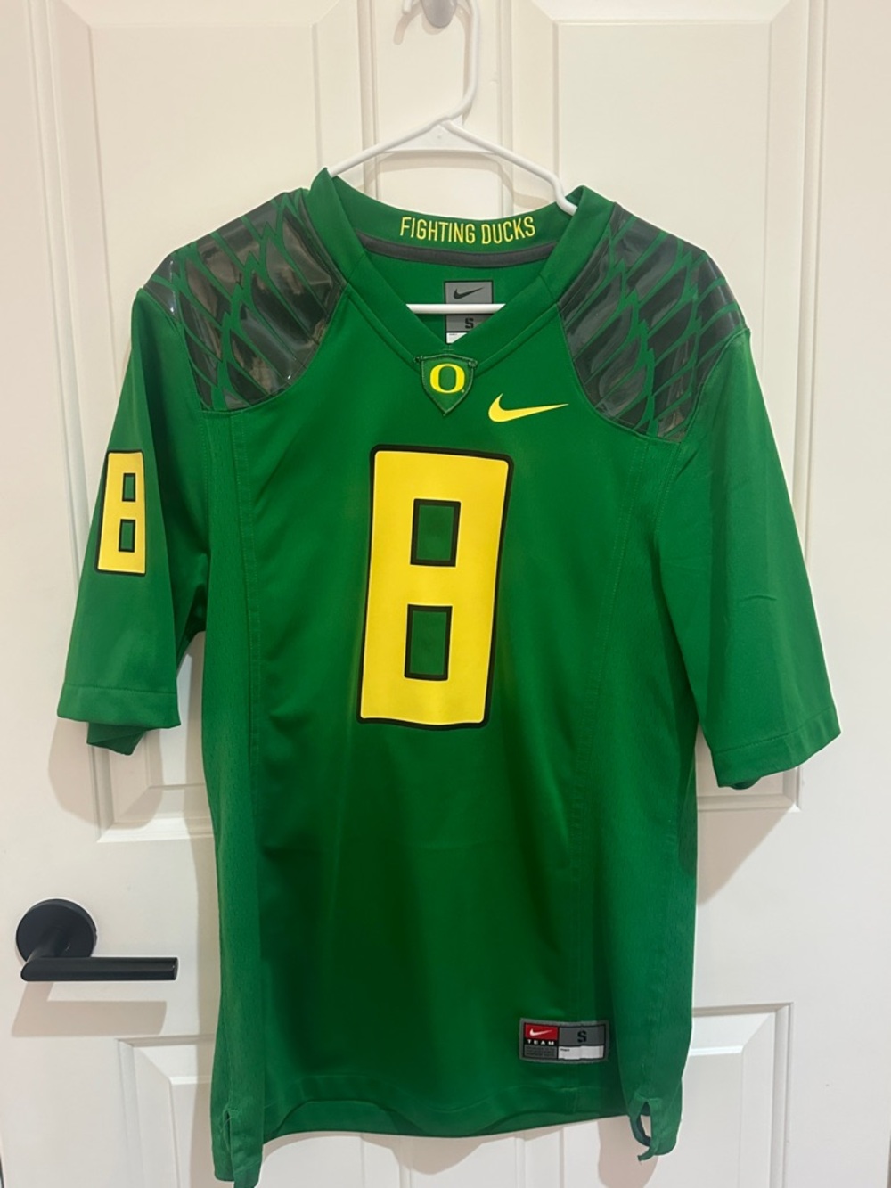 New no tags. Nike Oregon Ducks football jersey adult small. Number 8.